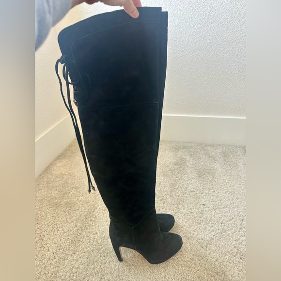 Sam Edelman Over the Knee Black Suede Boots- size 8 - Picture 4 of 4
